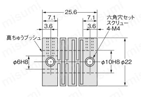 カプリング E69 E69-C610B異口径タイプ外形図