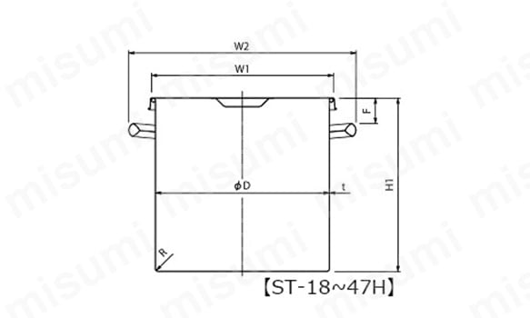 汎用容器（取っ手式） ST-565（150L）～100H（1000L） | 日東金属工業