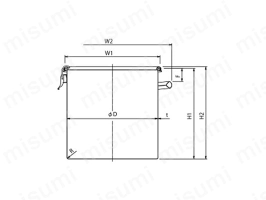 CTH-36-316L | 316L密閉容器（クリップ式） CTH-316L | 日東金属工業