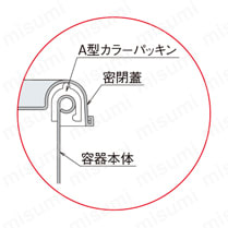 カラーパッキン付密閉容器【CTH】 詳細図