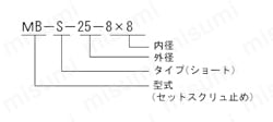 ミニチュア・ベローズ・カップリング MBシリーズ 注文例