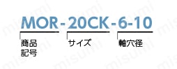 MOR フレキシブルカップリング オルダムタイプ 注文例