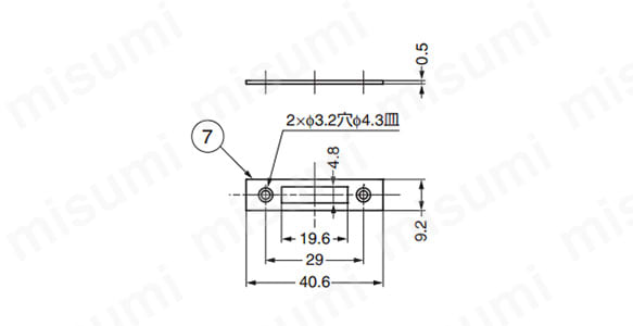 型番 | LAMP 面付シリンダー錠 2650型 | スガツネ工業 | MISUMI(ミスミ)