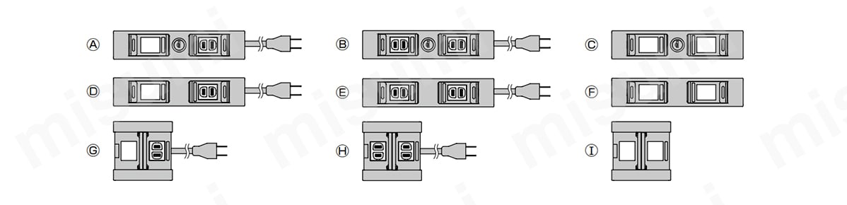 LAMP デスクトップマルチタップ DML型・DMS型 | スガツネ工業 | MISUMI