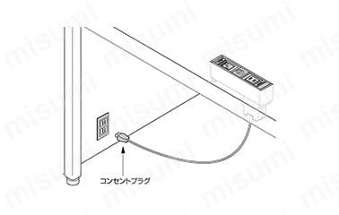 LAMP デスクトップマルチタップ DML型・DMS型 | スガツネ工業 | MISUMI