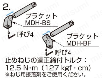 デザインハンドル MDH型 製品仕様_取付方法2