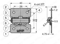 LAMP トルクヒンジ HG-TS型 外形図02