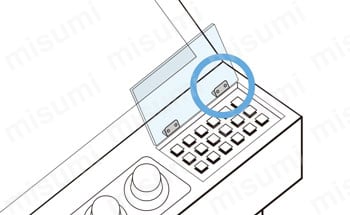 LAMP ミニフラットトルクヒンジ HG-MF型 使用例