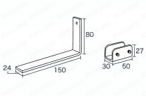 簡易内窓 パーテーション用スタンドシリーズ 外形図02