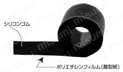 シリコン補修テープ 構造と寸法