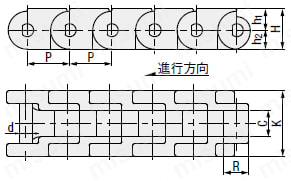 ヒンジ （シングルヒンジタイプ） 外形図