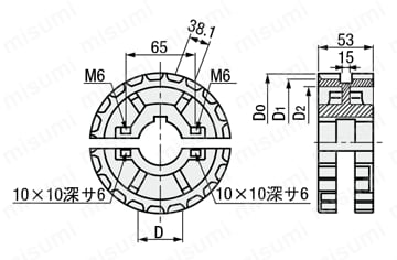 歯車 －ダブルヒンジ－ 外形図01