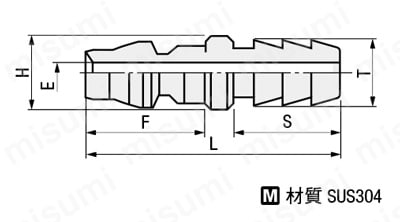 カプラ -油圧管プラグ- 外形図01