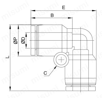 65-5331-29 薄形シリンダコンパクトタイプ/複動片ロッド形 ストローク