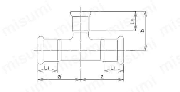 径違いチーの寸法図