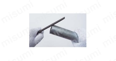 管を切断する様子