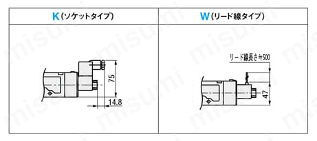 電磁弁 VLEV900シリーズ 5ポート3位置 外形図2