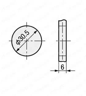 手動弁 VLM15シリーズ セレクトボタンタイプ(横向配管/フランジベース付) 外形図2
