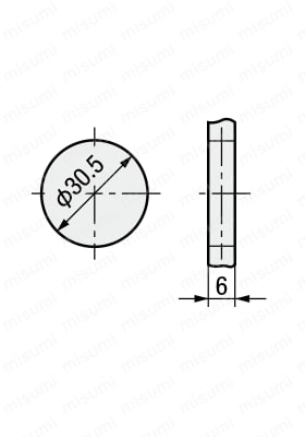 手動弁 VLM23シリーズ 大丸ボタンタイプ 外形図2