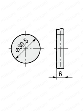 手動弁 VLM25シリーズ インターロックボタンタイプ 外形図2