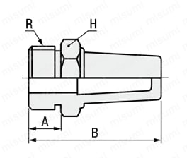 サイレンサ SLC 外形図