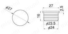 パイプフレーム用プラスチックジョイント PJ-513 外形図