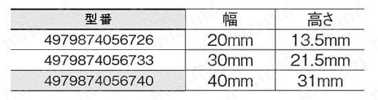 D型ゴム L=330 規格表01
