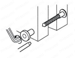 JCN 家具用ボルト専用ナット 使用例
