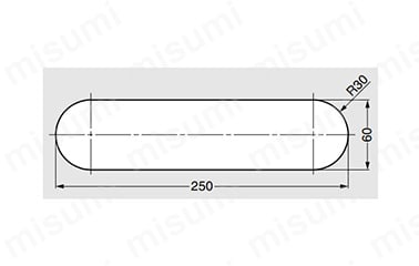 APD-KH260型の取付加工図（単位：mm）