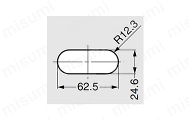 APD-KH66型の取付加工図（単位：mm）