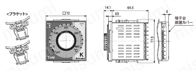 アナログ設定無表示型 PID制御温度調節器 TAシリーズ | AUTONICS