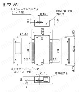 FZ-VS3 3M | カメラケーブル【FZ】 | オムロン | MISUMI(ミスミ)
