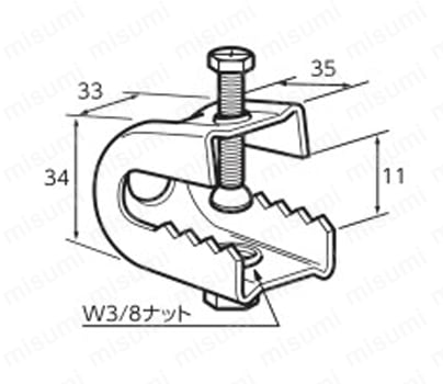 吊金具・ハンガー ストロング吊金具Xシリーズ NP-X（N付