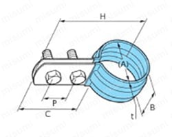 最高の 立配管金具・取付足 日栄インテック | デップSU立バンドBN付 工事用材料