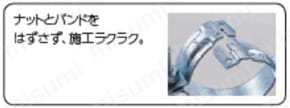 配管支持金具 クイックレベル（GP・VP） 特長1