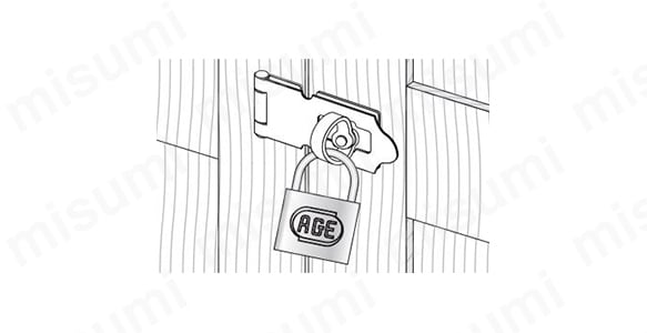南京錠（指定鍵番号）の使用例