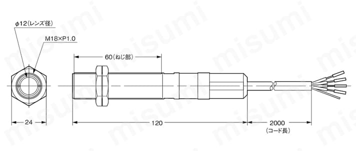 ES1C-A40 | 非接触温度センサ ES1 | オムロン | MISUMI(ミスミ)