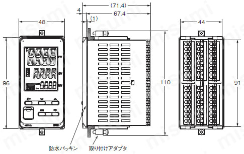温度調節器（デジタル調節計）【E5EC/AC】 | オムロン | MISUMI(ミスミ)