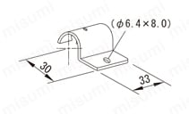メタルジョイント単品 G-15BS 外形図