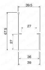 プラスティックアングル他 ワークガイド ARG-35C-3外形図