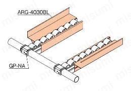 プラスティックアングル他 ワークガイド ARG-4030BL-3使用例（GP-NAは別売）
