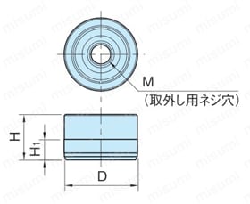 フレックスロケーター センター固定（テーパーブッシュ）（CP726） 外形図