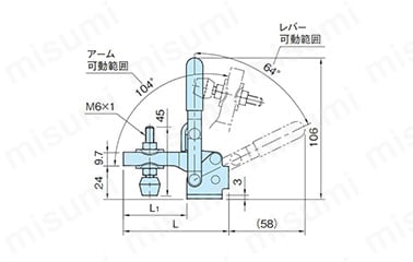 立型トグルクランプ ST-VTC202:関連画像