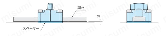 ワンタッチスライドロック スペーサー（QCSQSP） 使用例