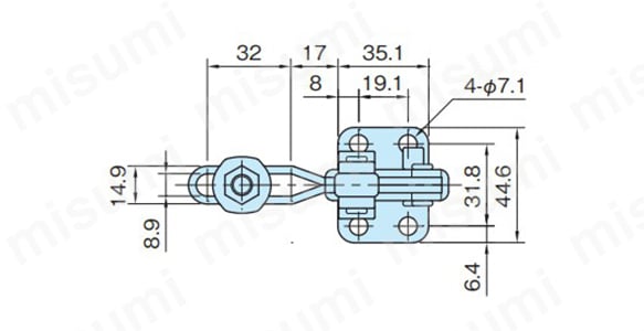 立型トグルクランプ ロック機構付 ST-VTC207:関連画像
