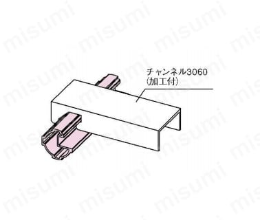 チャンネル3060を加工して棚板として使用することもできます。
