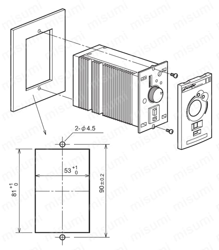 アステロギヤモータ用インバータ CAIシリーズ 取付方法