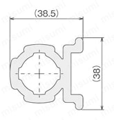 グリーンフレームDINエンドカバー GFA-445 外形図