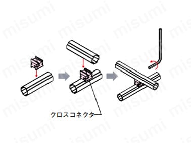クロスコネクタの外形図