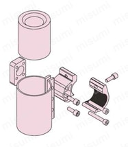 インパクトホルダキット横型 接続方法図
